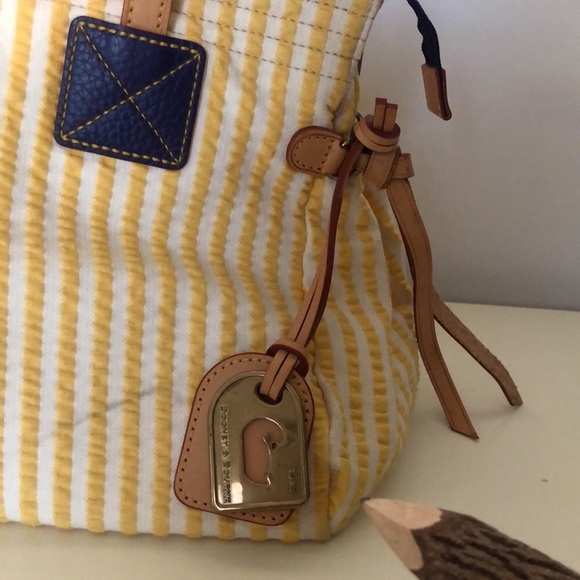 Dooney & Bourke Searsucker Striped Handbag - Picture 6 of 6